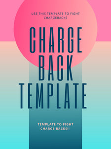 CHARGEBACK TEMPLATE