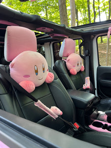 Kirby Plush Car Headrest and Seat Belt Cover - Kuru Store